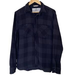ROGUE TERRITORY RGT Buffalo Plaid Lightweight Cotton USA Flannel Shirt, Large